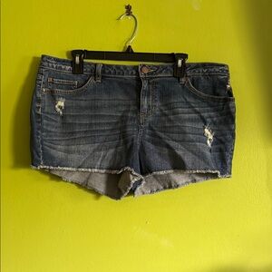 Lauren Conrad Cutoff Stretch Jean Shorts Size 16